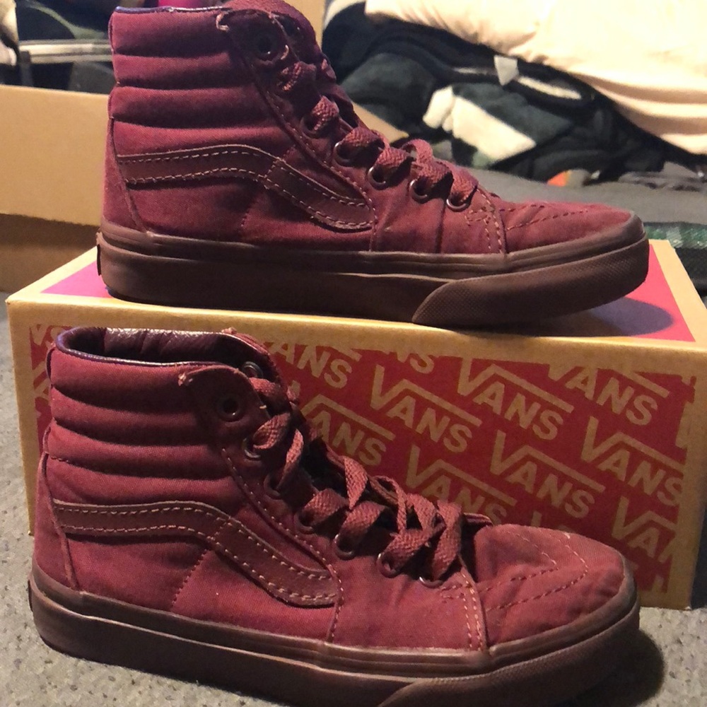 Maroon vans